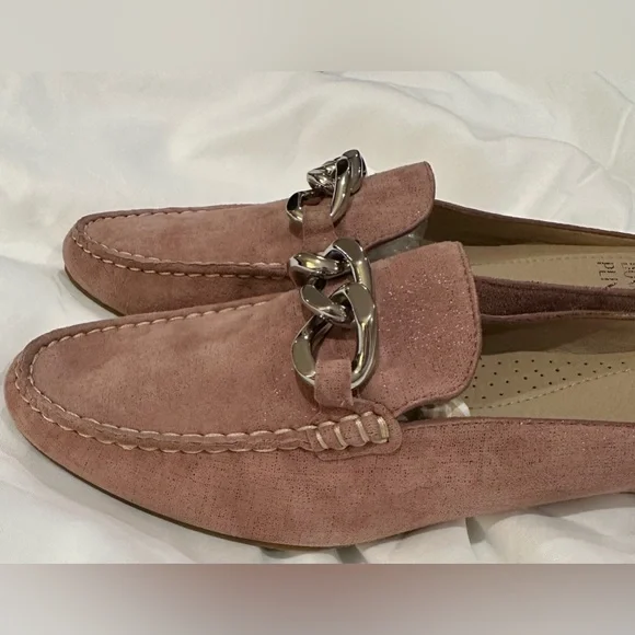 Donald Pliner Bless Leather Mule Mauve Metalic size 9 NEW IN BOX - Picture 6 of 9